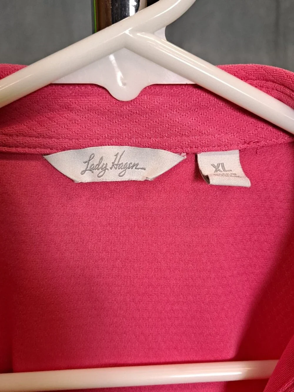 Lady Hagen Polo Golf Shirt Pink XL - Picture 2 of 3